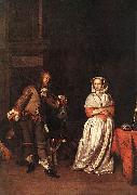Gabriel Metsu The Hunter and a Woman oil painting